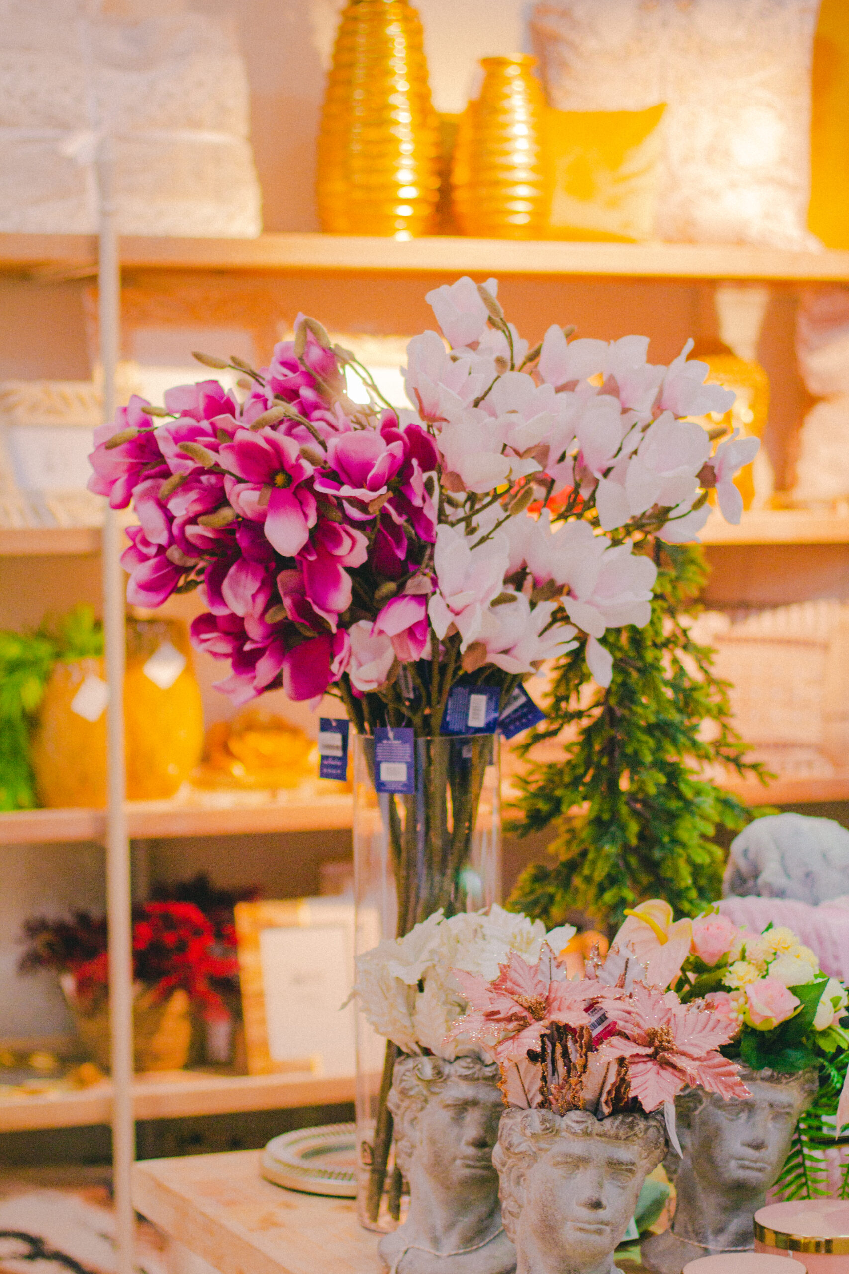 Ramo de flores en una tienda de 