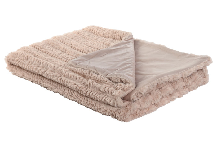 MANTA POLIESTER 130X170X1 580 GSM SOFA ROSA PALO